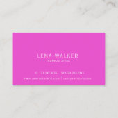 Maquillage de typographie élégant | CARTE DE VISIT (Dos)