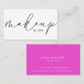 Maquillage de typographie élégant | CARTE DE VISIT (Devant / Derrière)