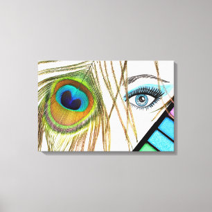 Maquillage des yeux, toile de beauté Imprimer