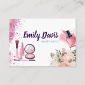 maquillage design carte de visite avec parties sci (Devant)