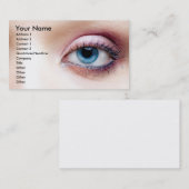 maquillage d'oeil de modèle de carte de visite (Devant / Derrière)