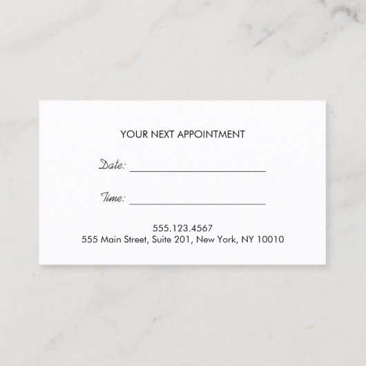 Maquillage et coiffure Typographie Or Rendez-vous (Dos)