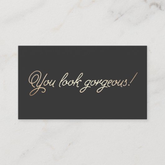 Maquillage et coiffure Typographie Or Rendez-vous (Devant)