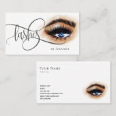 Maquillage Eyebros Yeux Lashes Carte de visite à m (Devant / Derrière)