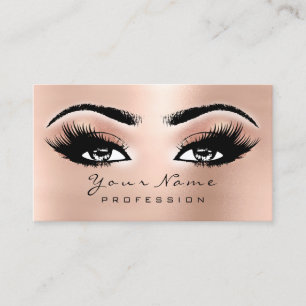 Maquillage Eyebrow Eyes Lashes Carte de rendez-vou