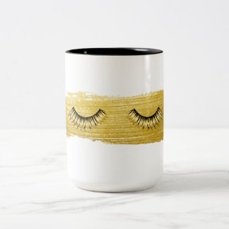 Maquillage Lashes Beauté White Coffee Mug