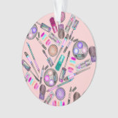 Maquillage peint à la main d'aquarelle de fille (devant)