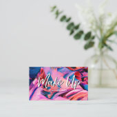 Maquillage peint carte de visite maquillage (Debout devant)