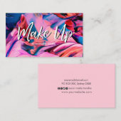 Maquillage peint carte de visite maquillage (Devant / Derrière)