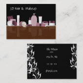maquillage rose Cartes de visite (Devant / Derrière)