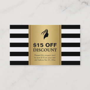 Maquillage Salon Coupon Or Noir Blancs