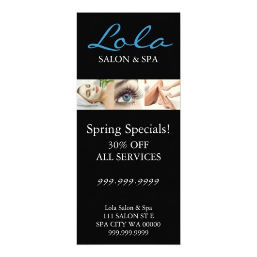 Maquillage Salon Spa Artiste menu (Devant)