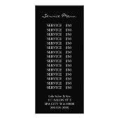 Maquillage Salon Spa Artiste menu (Dos)