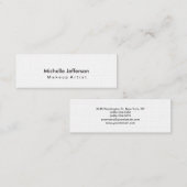 Maquillage tendance lin Artiste Style Carte de vis (Devant / Derrière)