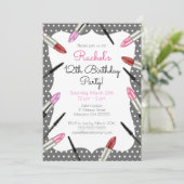 Maquillage Thématique Anniversaire Fête Invitation (Debout devant)