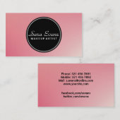 Maquilleur - cartes de visite (Devant / Derrière)