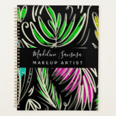 Maquilleuse Bright Jungle Doodles Noir (Devant)