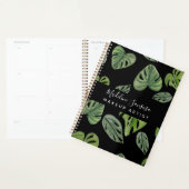 Maquilleuse Jungle Verdure Aquarelle Monstera (Devant avec enveloppe)