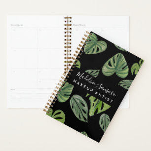 Maquilleuse Jungle Verdure Aquarelle Monstera