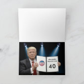 Mar-a-Lago Trump 🎉 amusante carte d'anniversaire  (Intérieur)