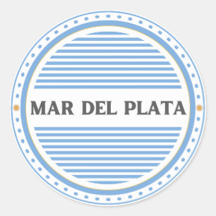 Mar del Plata City Pride Emblem Argentijnse identi Ronde Sticker