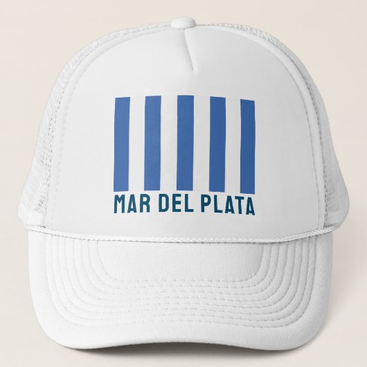 Mar del Plata (Vlag), Argentinië Trucker Pet (Voorkant)