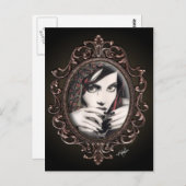 "Mara" Martini Tears Gothic Fantasy Briefkaart (Voorkant / Achterkant)