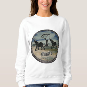 Mara Trompet Roem Afrikaanse Olifant Zebra Kleding Trui