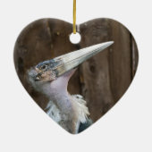 Marabou Stork Keramisch Ornament (Achterkant)