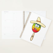 Maraca avec Sombrero Fiesta Colorée (Devant avec enveloppe)