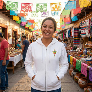Maraca met kleurrijke sombrero feest hoodie