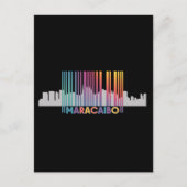 Maracaibo City Barcode Art Latin Pride Briefkaart (Voorkant)