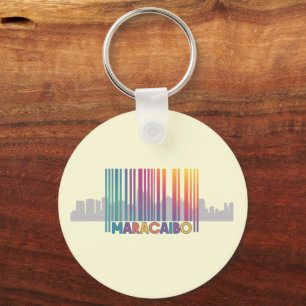 Maracaibo City Barcode Art Latin Pride Sleutelhanger