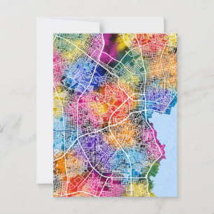 Maracaibo Venezuela Stadsplattegrond Briefkaart