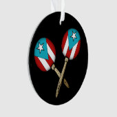 Maracas du drapeau Porto Rico (devant)