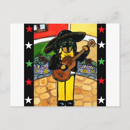 Marachi Doxie Briefkaart (Voorkant)