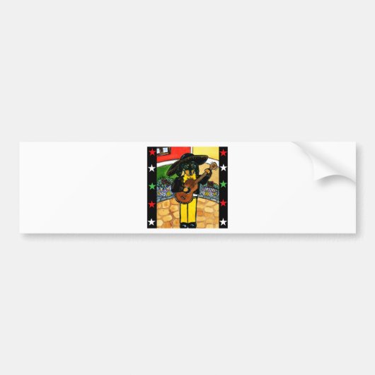 Marachi Doxie Bumpersticker (Voorkant)