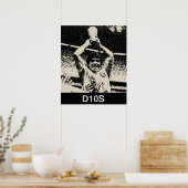 Maradona  portret poster (Keuken)