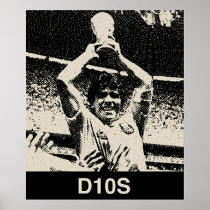 Maradona  portret poster