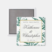  maraginggouden botanische bewaarder de datum magneet (Voorkant / Achterkant)