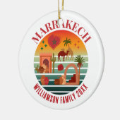 MARAKKESH Marokko Familie Vakantie Souvenir Keramisch Ornament (Links)
