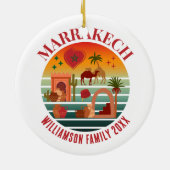 MARAKKESH Marokko Familie Vakantie Souvenir Keramisch Ornament (Achterkant)