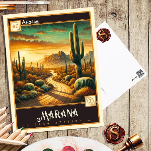 Marana, Arizona | Carte postale Vintage