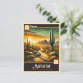 Marana, Arizona | Carte postale Vintage (Debout devant)