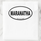 Maranantha Euro Stijl Ovale Sticker (Tas)