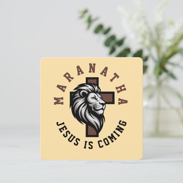 Maranatha Jesus is coming  (Staand voorkant)