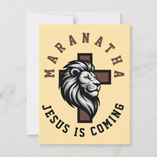 Maranatha Jesus is coming  Briefkaart