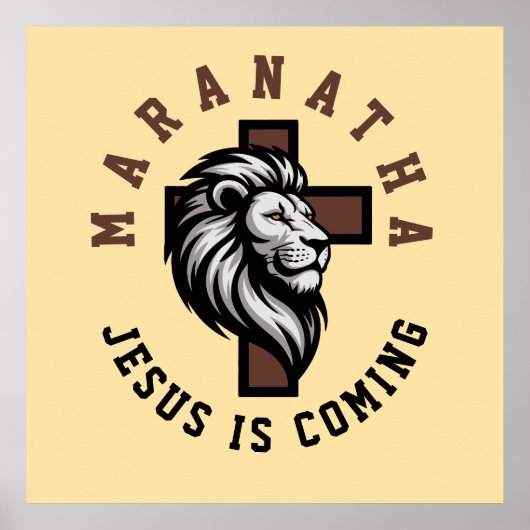 Maranatha Jesus is coming  Poster (Voorkant)