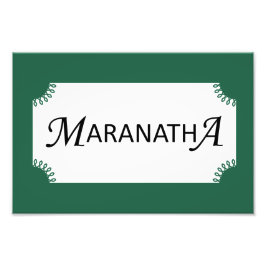 Maranatha. Kom snel, Lord Jesus Christelijk Foto Afdruk