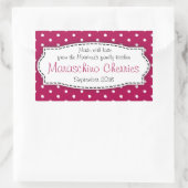 Maraschino cerises rouge étiquette autocollant (Sac)